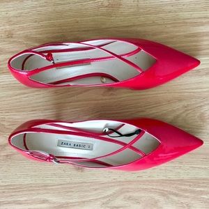 Red Zara Flats